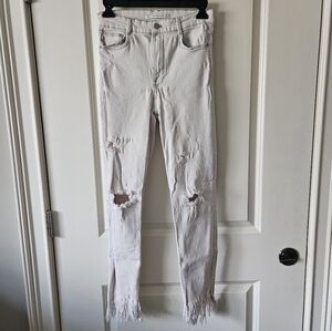 ZARA Trafaluc Denimwear Watercolor Jeans Womens Size 6